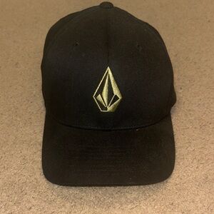 Volcom black and gold hat